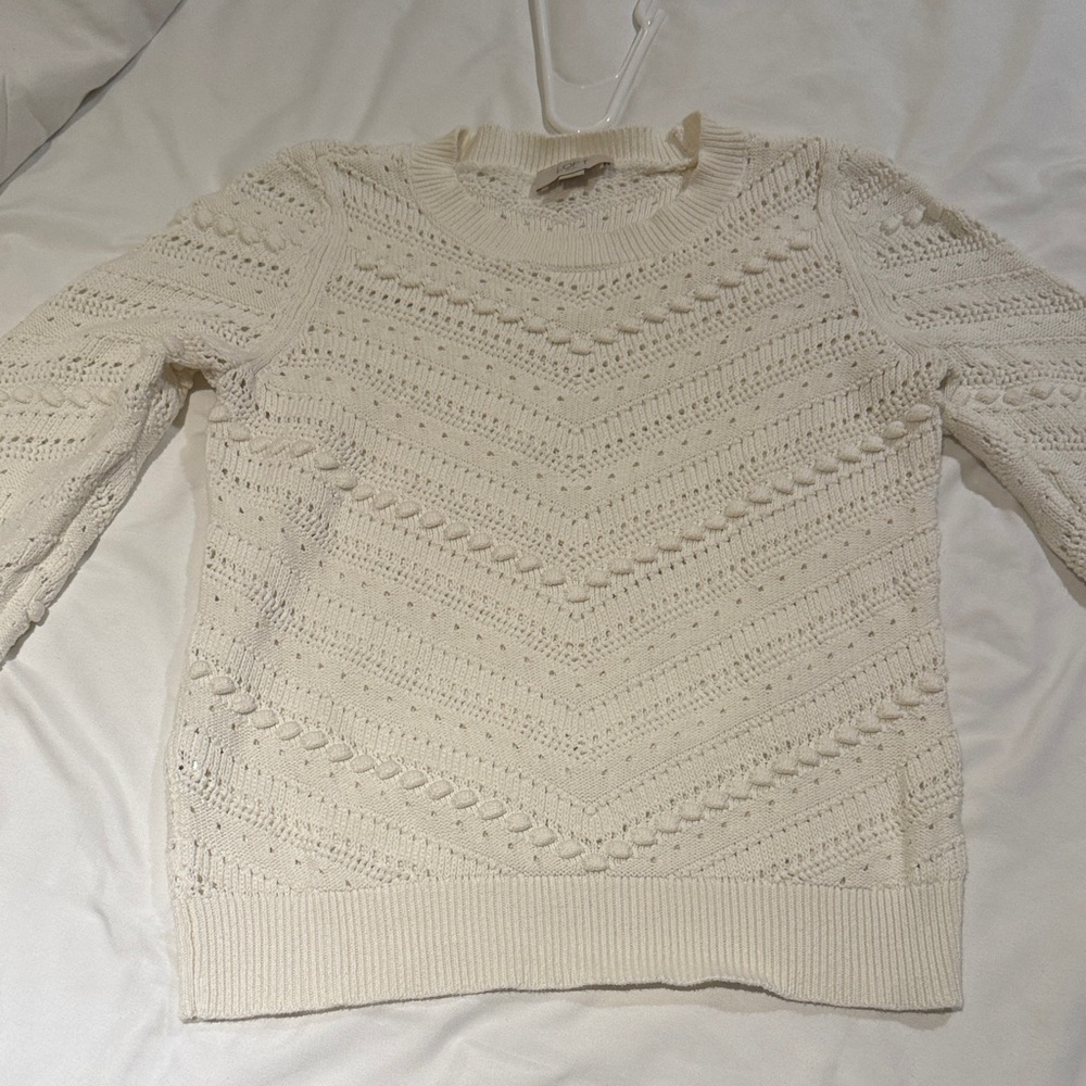 Loft crochet knit sweater